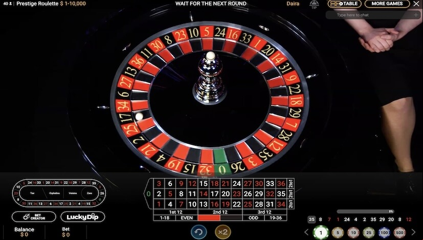 Screen Prestige Roulette 2