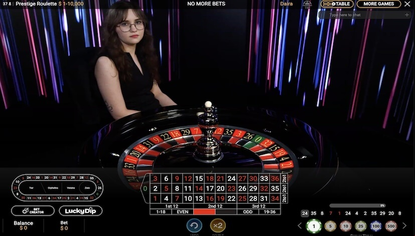 Screen Prestige Roulette 3