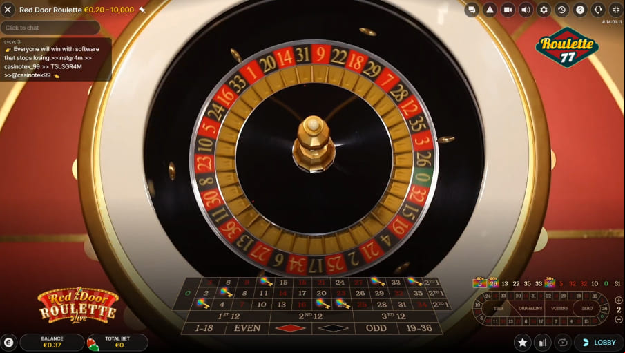 Screen Red Door Roulette 2