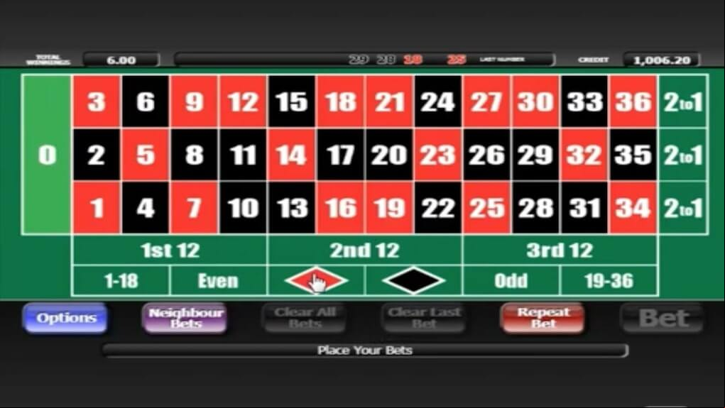 20p Roulette screen 1