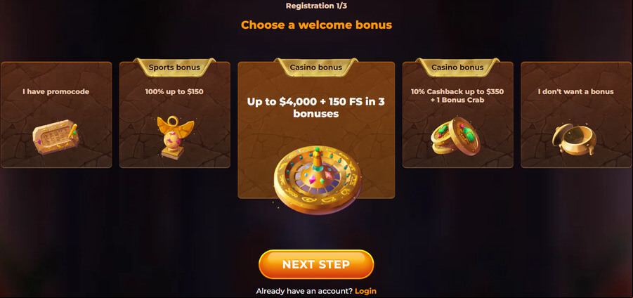 amunra casino choose bonus