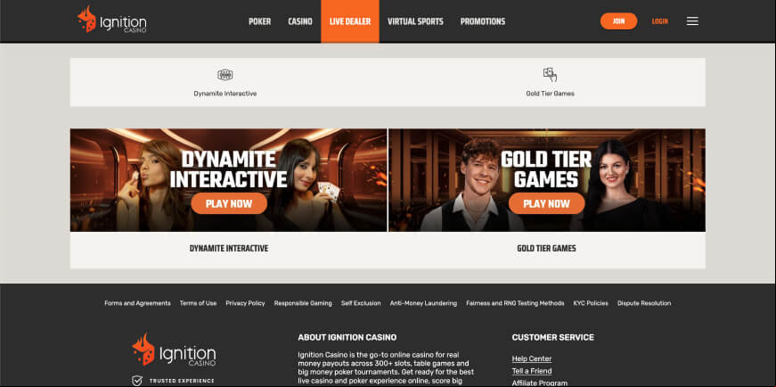 Ignition Casino screen 3